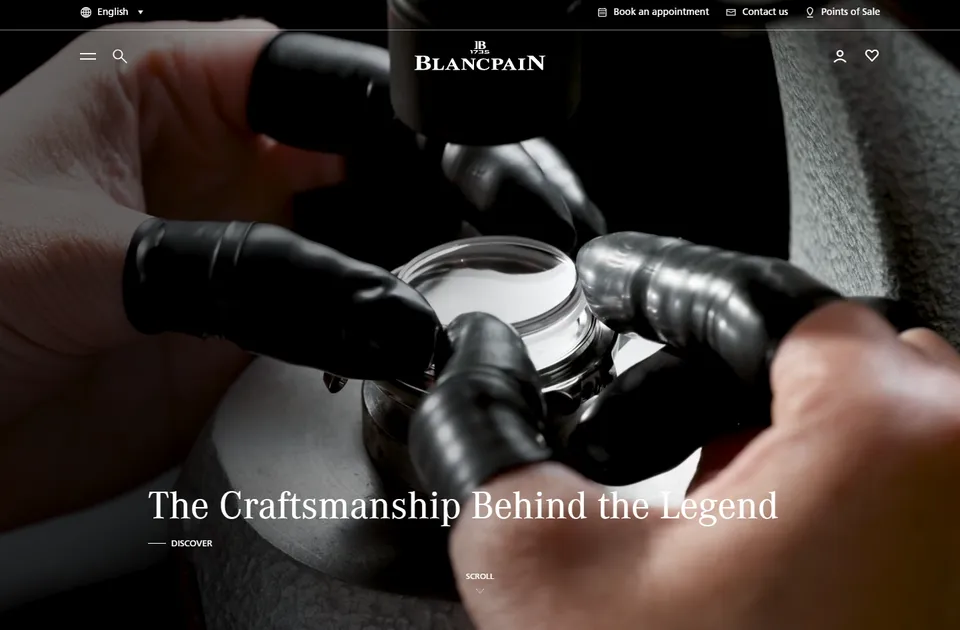 Vorschau der Website blancpain.com
