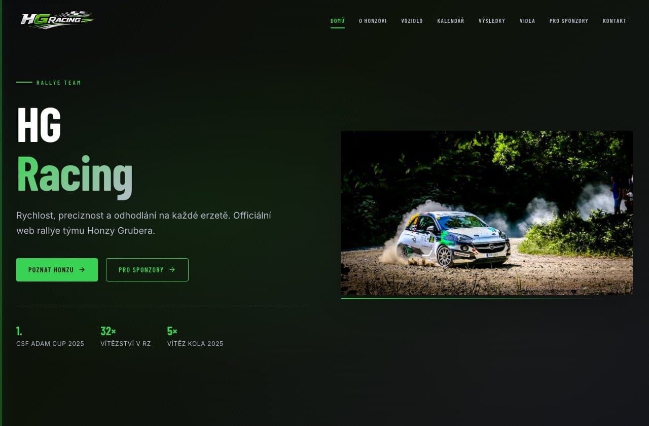 Vorschau der Website hgracing.cz