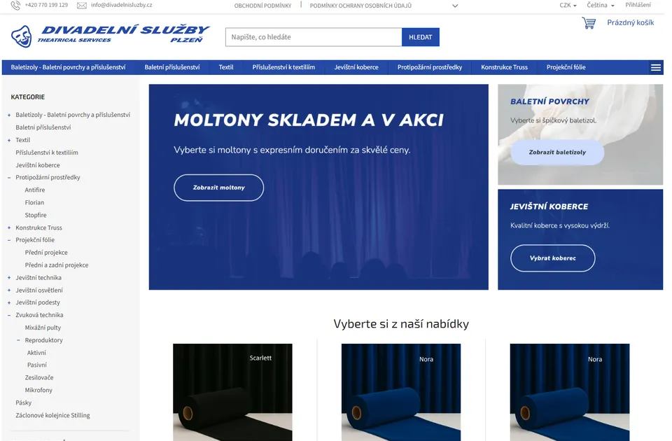 Vorschau der Website jevistnitechnika.cz