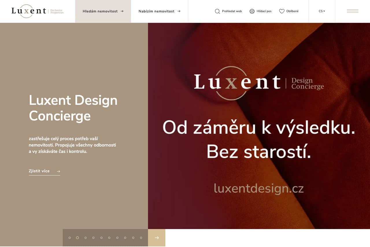 Vorschau der Website luxent.cz