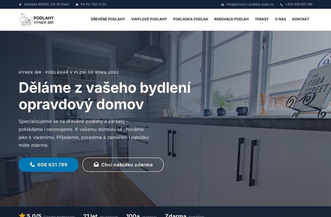 Vorschau der Website plovouci-podlahy-plzen.cz