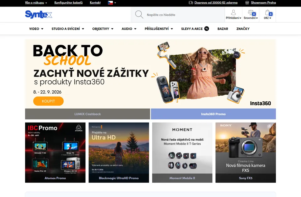 Vorschau der Website syntex.cz
