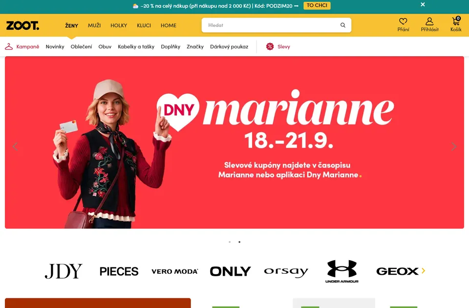 Vorschau der Website zoot.cz